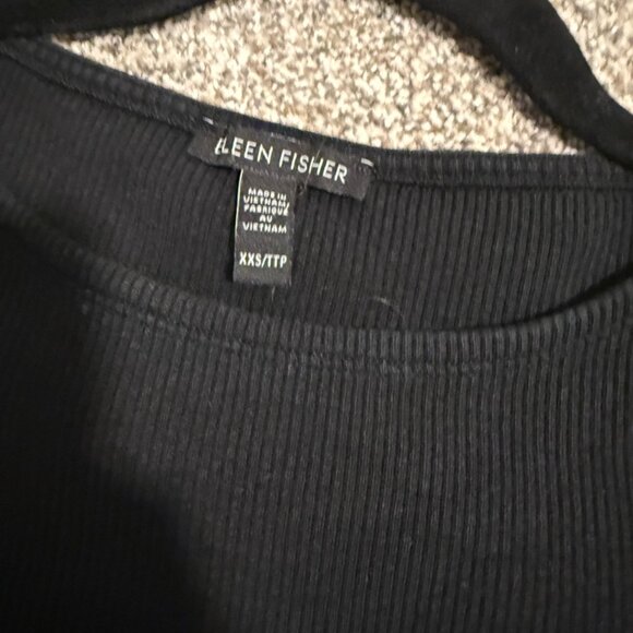 Eileen Fisher Ribbed Knit Tank Top – Black (Size XXS) - Picture 6 of 7